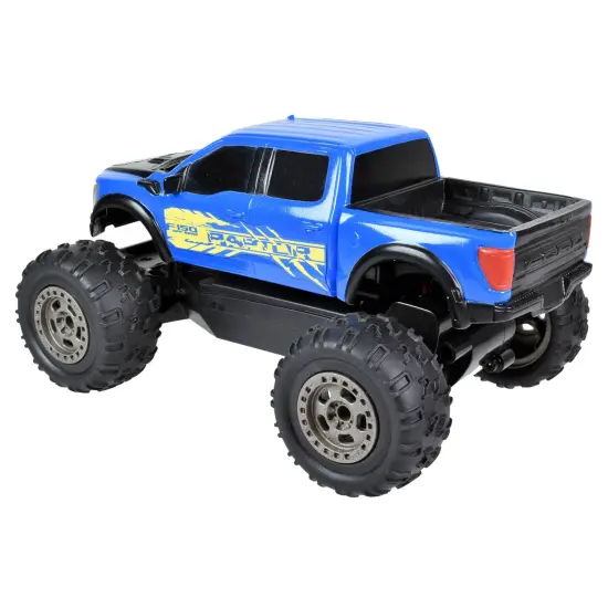 Taiyo: Ford Raptor RC - Blue & Yellow - 1:22 Scale Truck, 2.4GHz Remote Controlled Vehicle, Controller, Off Road Design, Battery Operated, Licensed {6}