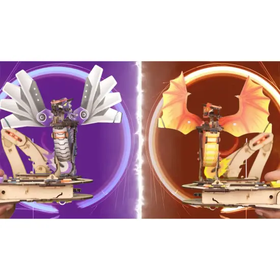 Smartivity: Steam Warriors - Clash Of Dragons - DIY 2 Player Battle Game, Build Your Wooden Toy Figures, Play-Learn, STEM Science Building, Kids 6+ {7}