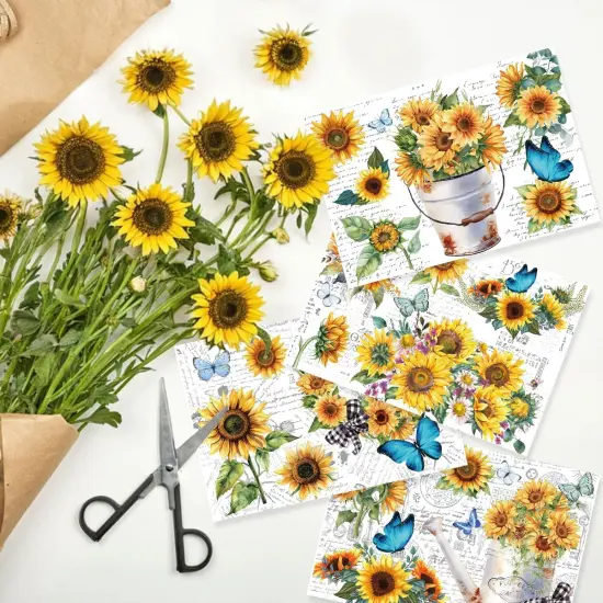 Fall Flower Designs Decals for Crafts {3}