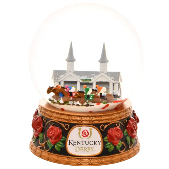 Tree Buddees x Kentucky Derby Snow Globe with Snow & Rose Petals - Official Limited Edition {1}