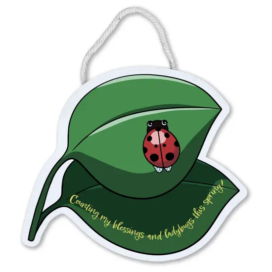 Ladybug Cut-Out Door Hanger {1}