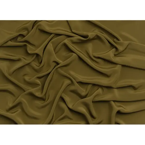 1 Yard Heavy Fir Green Silk 4 Ply Crepe Fabric for Gowns, 44 Inches Width {3}