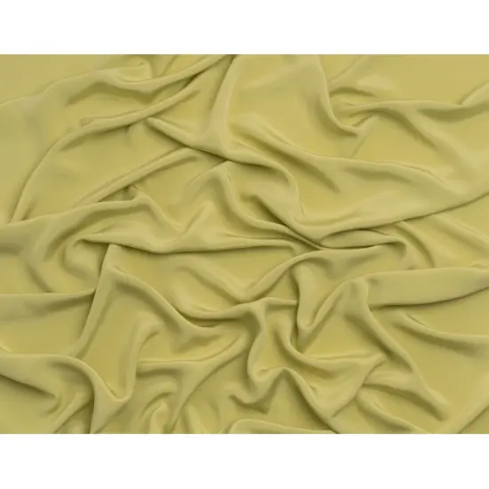 1 Yard Soft Nile Green Silk Crepe 44" Wide Heavyweight 4 Ply Fabric for Couture Projects {3}