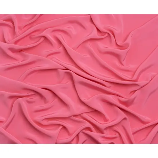 1 Yard Silk 4 Ply Crepe Carmine Rose Pure Silk Fabric for Luxury Gowns, 44 Inches Width {3}