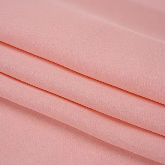 1 Yard Silk 4 Ply Crepe Candy Pink Pure Silk Fabric for Luxury Dresses, 44 Inches Width {4}