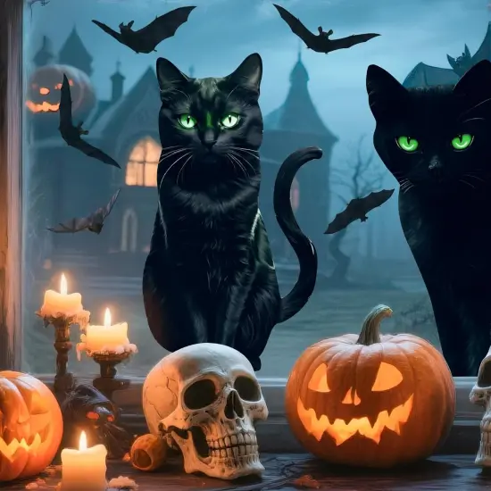 4 Sheet Halloween Window Clings {4}