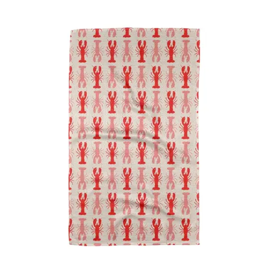 LOBSTER STRIPE TEA TOWEL {1}
