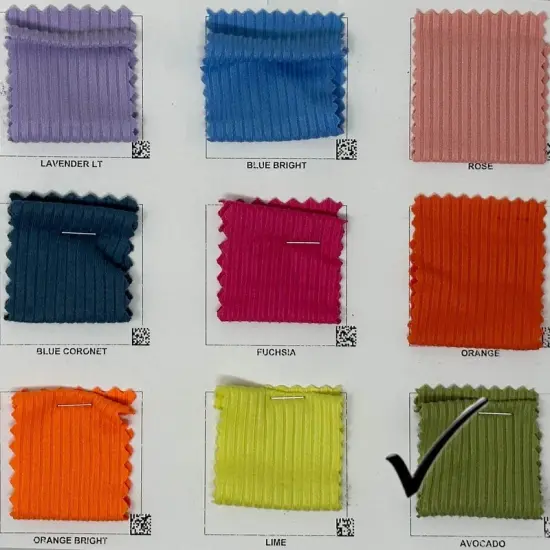 1 Yard 4x2 Yummy Brushed Rib Knit Solid Fabric Soft Stretch Textured 58"-60" Width Blue {3}