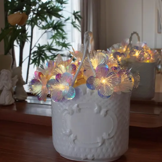 6.5ft 10 LED Flower Garland Lights Fairy Lights for Christmas {4}