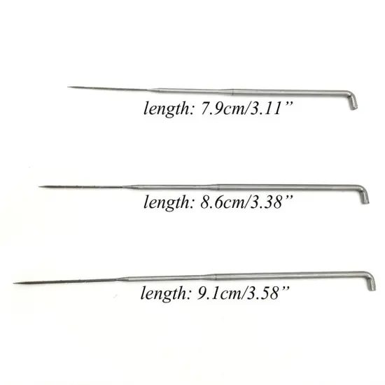 Z-COLOR 60 Pieces 79mm 86mm 91mm Felting Needles DIY Wool PIN Felting Tools Kits Medium-Each Sizes of 20PCS {2}