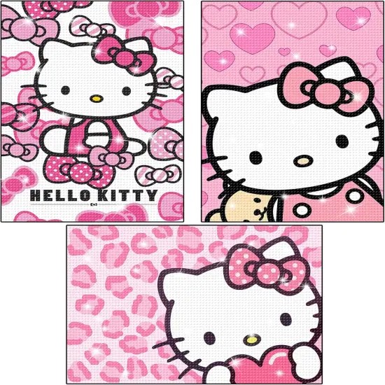 5D Diamond Art Painting Kits for Adults Anime Diamond Art Kitty Cartoon {1}