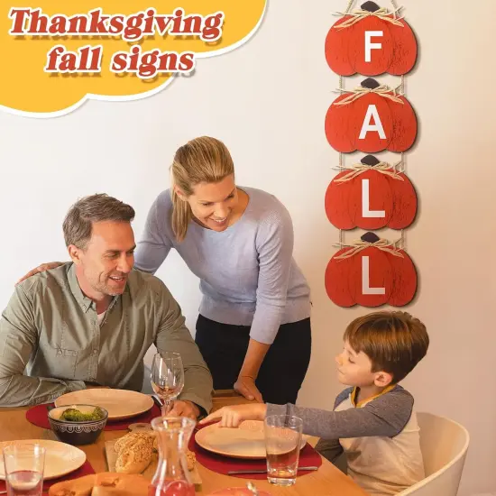 33 Inch Fall Decoration Fall Door Sign (Orange) {4}