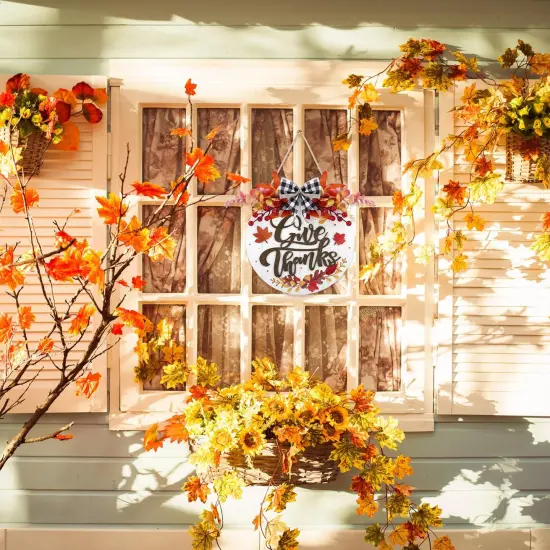 3D Thanksgiving Door Sign (Colorful) {2}