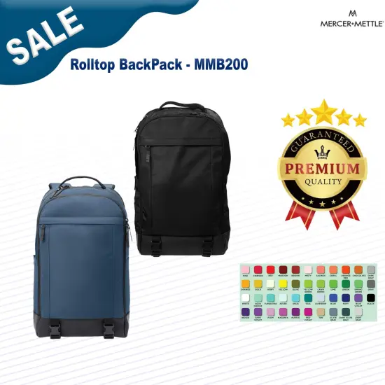 Mercer+Mettle&reg; Rolltop BackPack InsBlue {2}