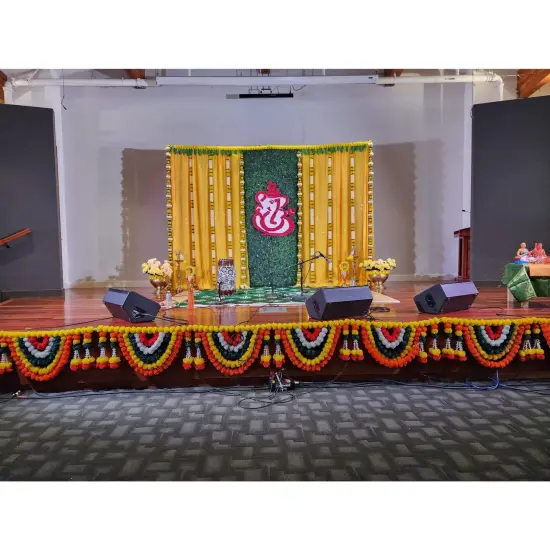 9.6 Feet Jumbo Marigold Jasmine Door Toran Hanging Valance Marygold Festival Garland Puja Diwali Decoration Day of the Dead Dia De Los Muertos Ofrenda Mexican Fiesta Halloween Decor {4}