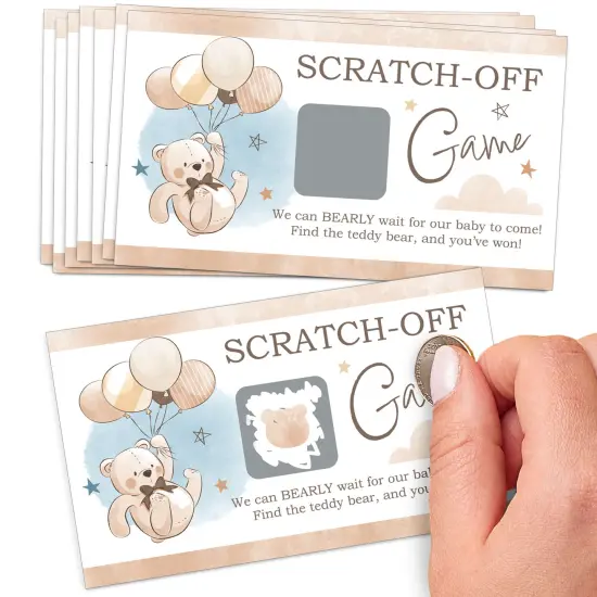 Big Dot of Happiness We Can Bearly Wait - Teddy Bear Baby Shower Game Scratch Off Cards - 22 Count {1}