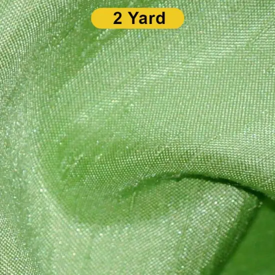Shantung Satin Fabric 60" Wide Satin Dupioni Silk, Multiple Colors Lime {1}