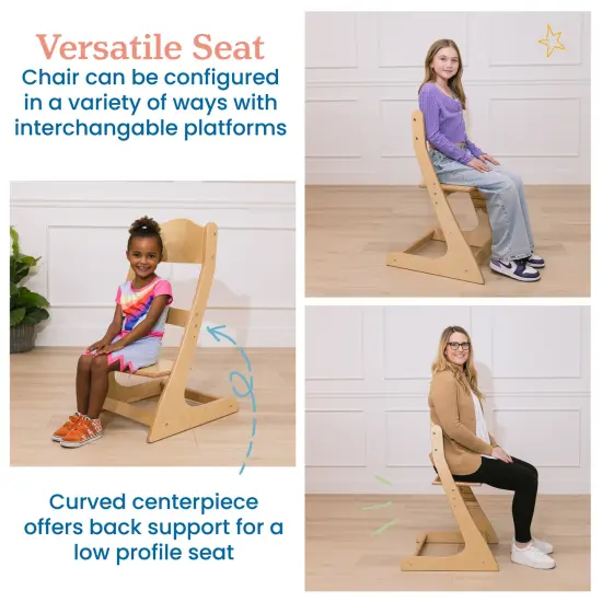 Grows with Me Chair, Transitional Chair Natural {6}