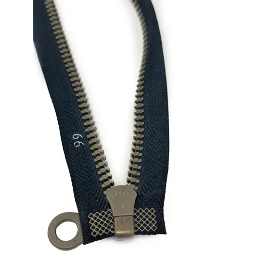 Riri Black Plastic Zipper 25.5 Inch Open Bottom {4}