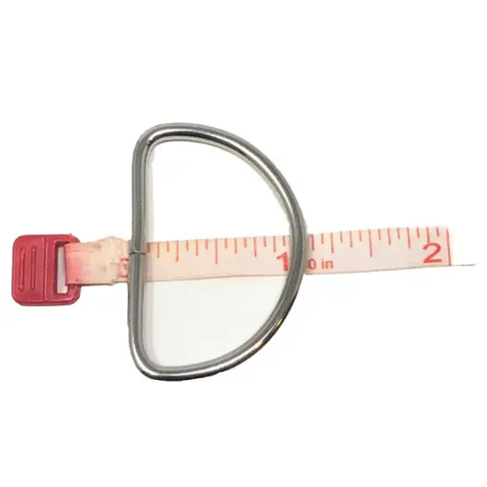 Metal D Ring 1.5" Nickel Plated Loop Ring {3}