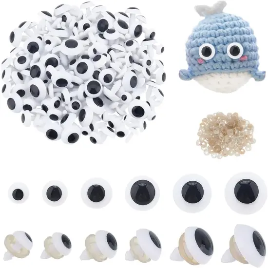 240 Sets Safety Eyes 6 Sizes Crochet Eyes 9.5/12/14/15.5/17.5/19.5mm {1}