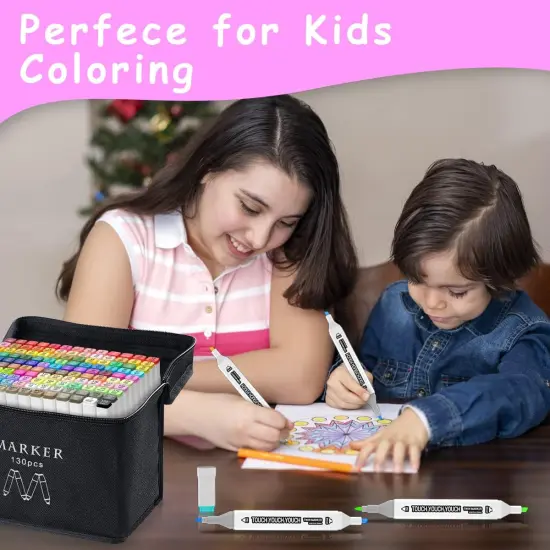 130 Colors Alcohol Markers {4}