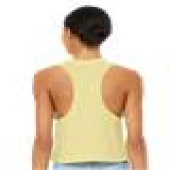 Bella + Canvas&reg; Ladies Racerback Cropped Tank HEATHER ORCHID {7}