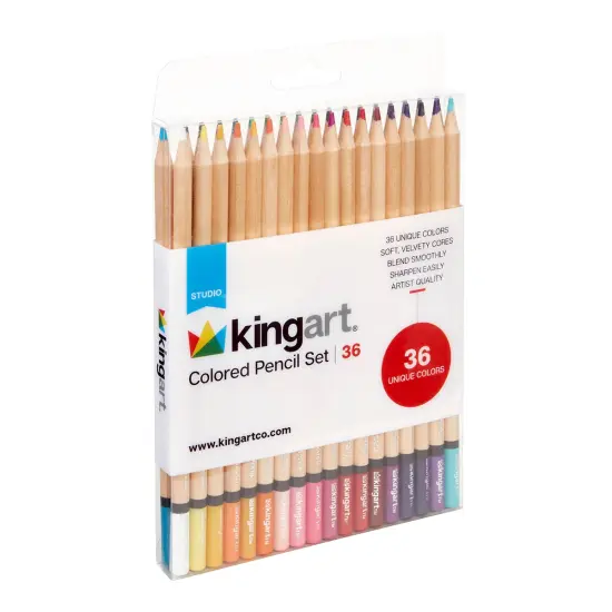 KINGART&reg; Colored Pencil Set, 36 Colors {6}