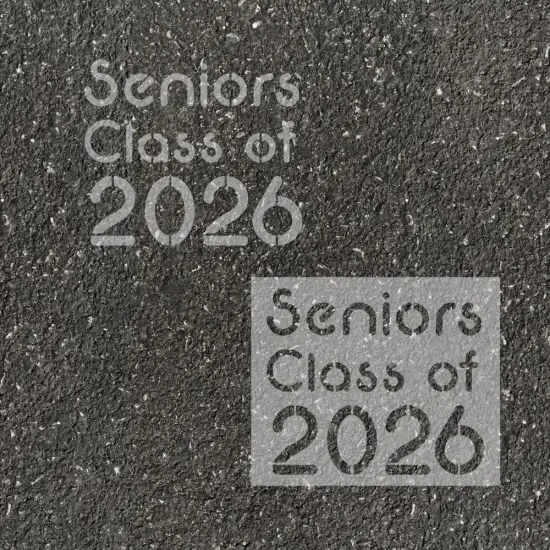 Neon Class of Parking Space Stencil | High School Senior Parking Spot Stencil | Reusable Stencil | Stencil Ease | {1}