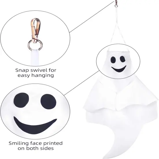 4 Pcs 32 Inch Outdoor Halloween Ghost Decorations {2}