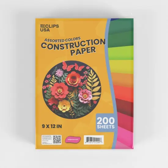 Construction Paper 9x12 in &ndash; 200 Sheets &ndash; 12 Sets {2}