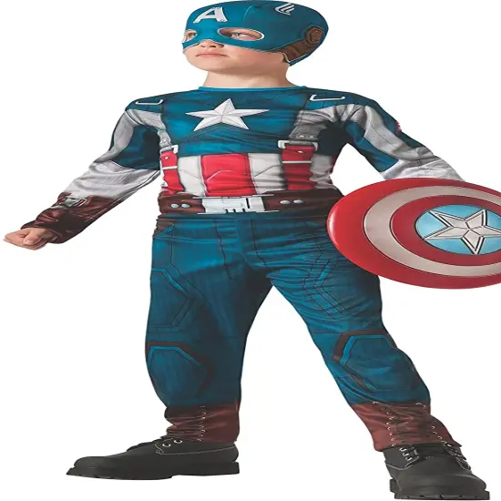 Rubies Captain America: The Winter Soldier Retro-Style Costume, Child Large Blue {1}
