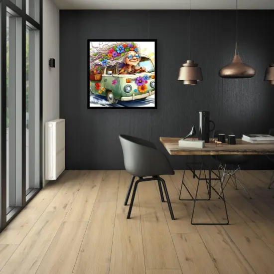 Car Stamped Cross Stitch Kits - Needlepoint Counted Cross Stitch Kits for Beginners Adults {2}