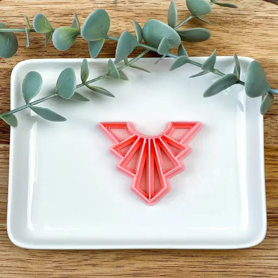 Art Deco Collar Statement Clay Cutter {1}