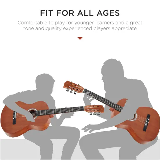 Best Choice Products 38in Beginner Acoustic Guitar Starter Kit w/ Gig Bag, Strap, Strings Natural Mahogany {5}