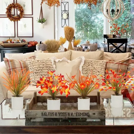 4 Pcs Artificial Fall Flowers {5}