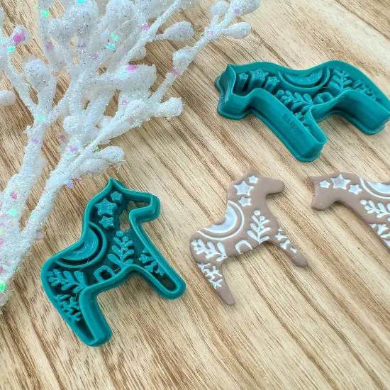 FOLK HORSE | SCANDINAVIAN | CHRISTMAS | CLAY CUTTER {3}