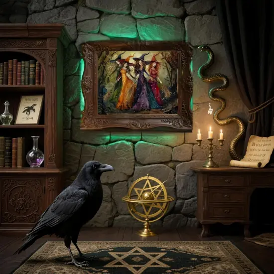 12x16inch - 5D Halloween Witch Diamond Painting Kits for Adults {2}