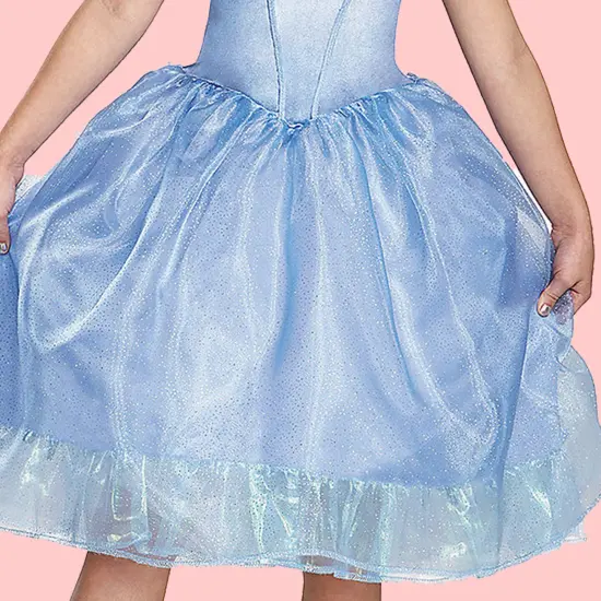 Girls Cinderella Costume Magical Blue Party Dress {5}