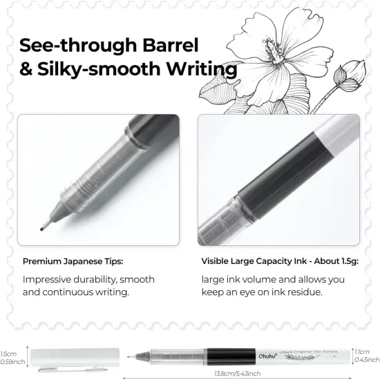 Liquid Fineliner Drawing Pens {2}