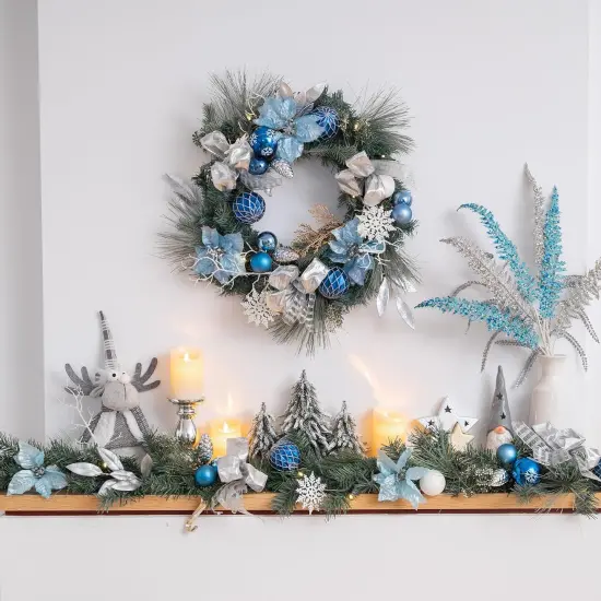 Pre-Lit Christmas Garland {2}