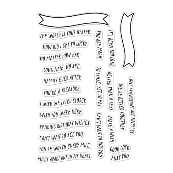 Hero Arts Clear Stamps 4"X6"-Banner Days {3}