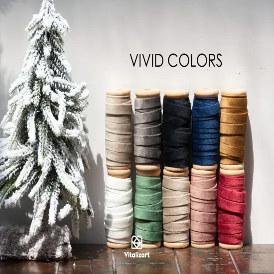 Fall Velvet Ribbon Set 3/8" x 15 Yd for Gift Wrapping - Khaki Terracotta & Nude {6}