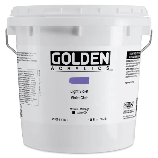 Golden Heavy Body Acrylic Paint - Light Violet, 128 oz Jar {1}