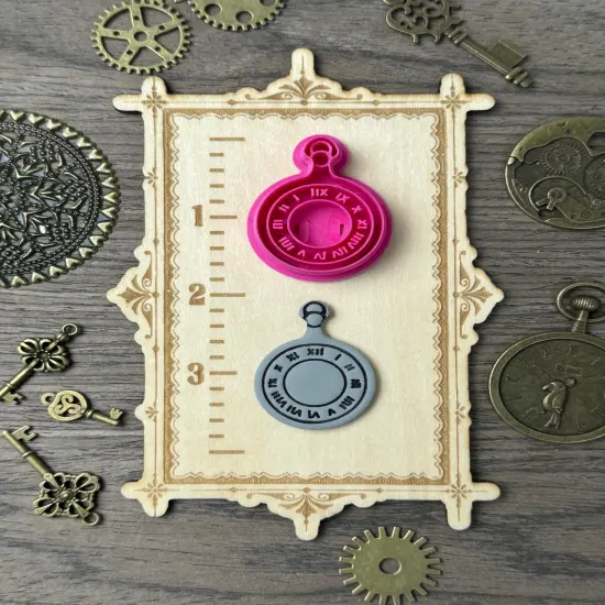 Steampunk Pocket Watch | Clock Clay Cutter {1}