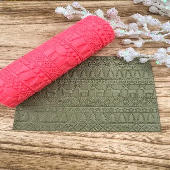 Christmas Reindeer SweaterTexture Roller {1}