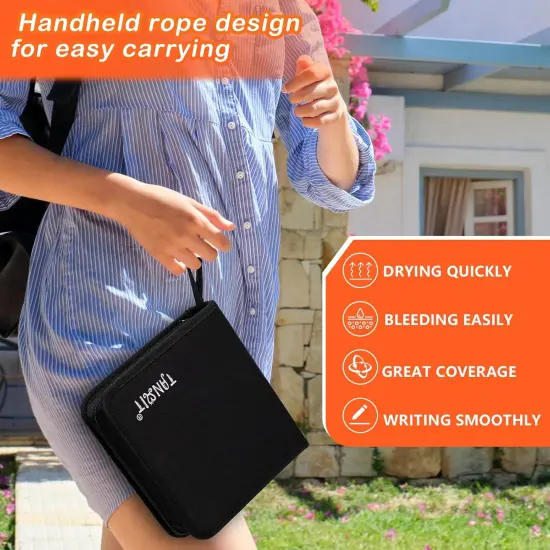 Dual Tip Acrylic Paint Markers with Brush Tip and Fine Tip {4}