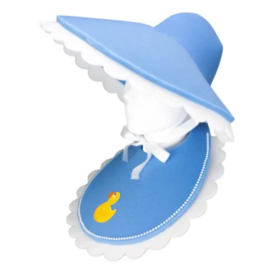 Edge Collections - Blue - Charming Baby Hat and Bib for Parties! {2}