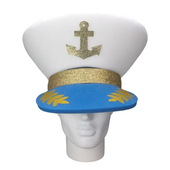 Edge Collections - White - Fun Giant Captain Hat for Party Celebrations! {2}