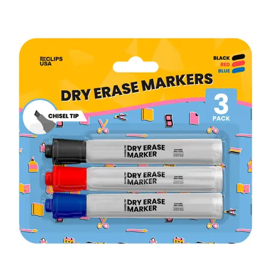 Dry Erase Markers Chisel-tip &ndash; 3 Pack &ndash; 36 Sets {1}
